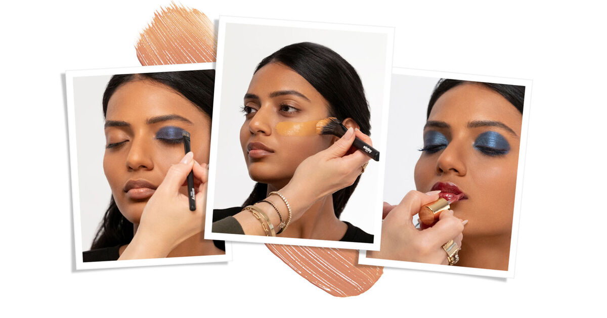 Image of a look created by Robin Black, Artist in Residence for Sisley